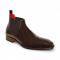 Emilio Franco "Leonardo" Chocolate Genuine Italian Patent Leather Ankle Boots.